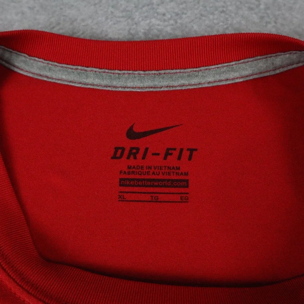 Ohio State Buckeyes Shirt Mens XL Nike Dri-Fit Activewear Football Short‎ Sleeve